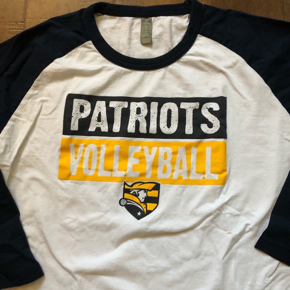 NORTH & ACRUX Patriots Volleyball tee shirt, size Large - Picture 2 of 4